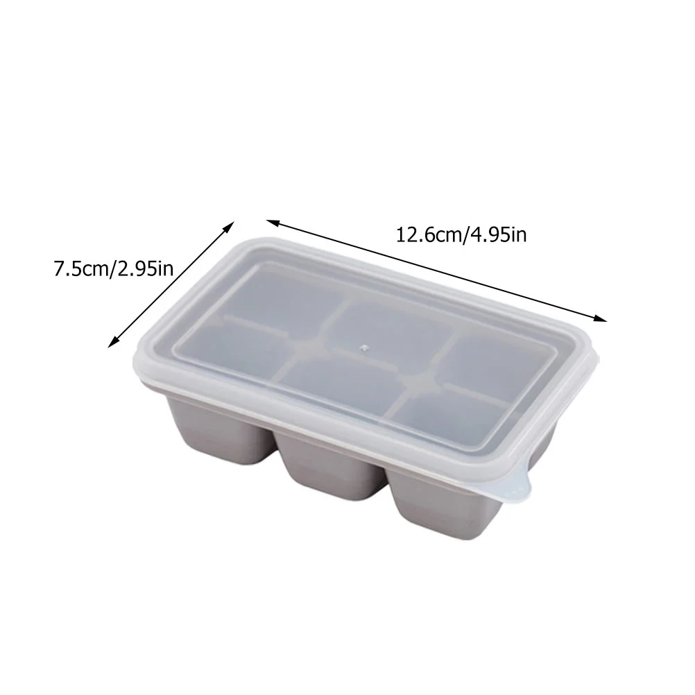 3pcs Fridge Ice Making Mold Ice Lattice Mold Tray Cube with Cover Silicone Tray Rectangular Molds