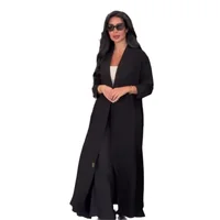 Ensemble 2 pièces musulman pour femmes, manteau long, coupe-vent, pantalon large trempé, Ramadan, Maroc, Dubaï, Islam, tenues arabes décontractées 5