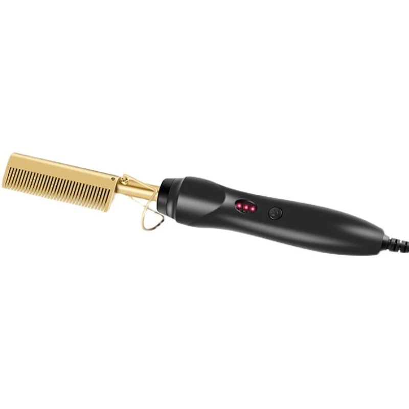 Alisador de Cabelo em Linha Modelador de Cabelo Plana Ferros Alisamento Escova Quente Aquecimento Pente Reta Estilor Ondulação Ferro 4 Computers & Electronics