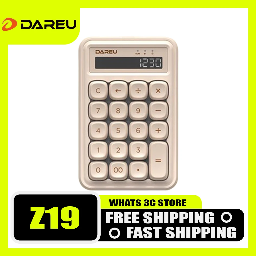 

Мини-клавиатура Dareu Z19, беспроводная клавиатура с тройным режимом, Bluetooth, механическая, для геймеров, офисные и игровые подарки