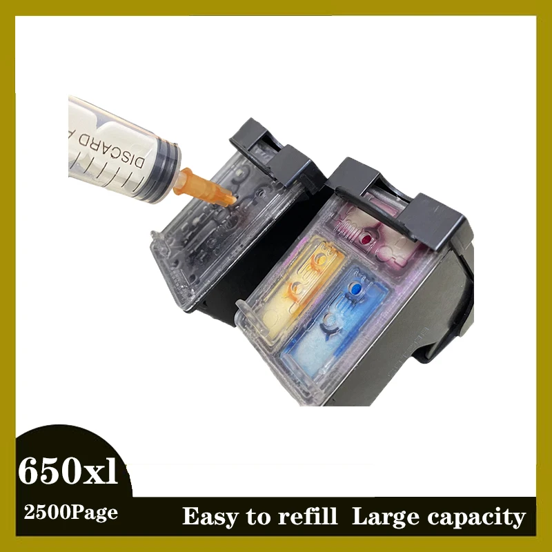 Cartouches D'encre Compatibles HP 650 XL DeskJet Ink Advantage - Pack Noir + Couleurs - Marque SOS ENCRE - Neuf
