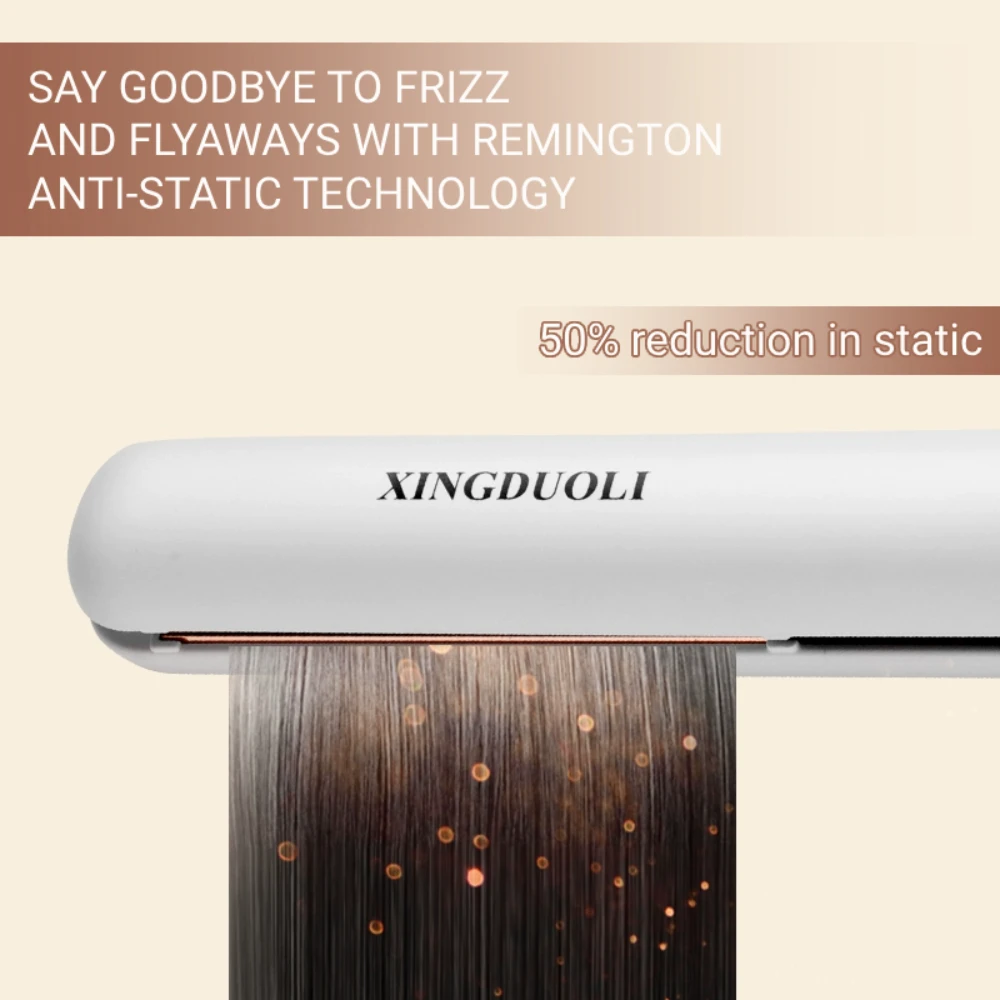 Mini Portable Hair Straightener Ceramic Ionic Fast Heat-Up Hair Flat Iron Negative Ion Iron Lcd Display Straightener