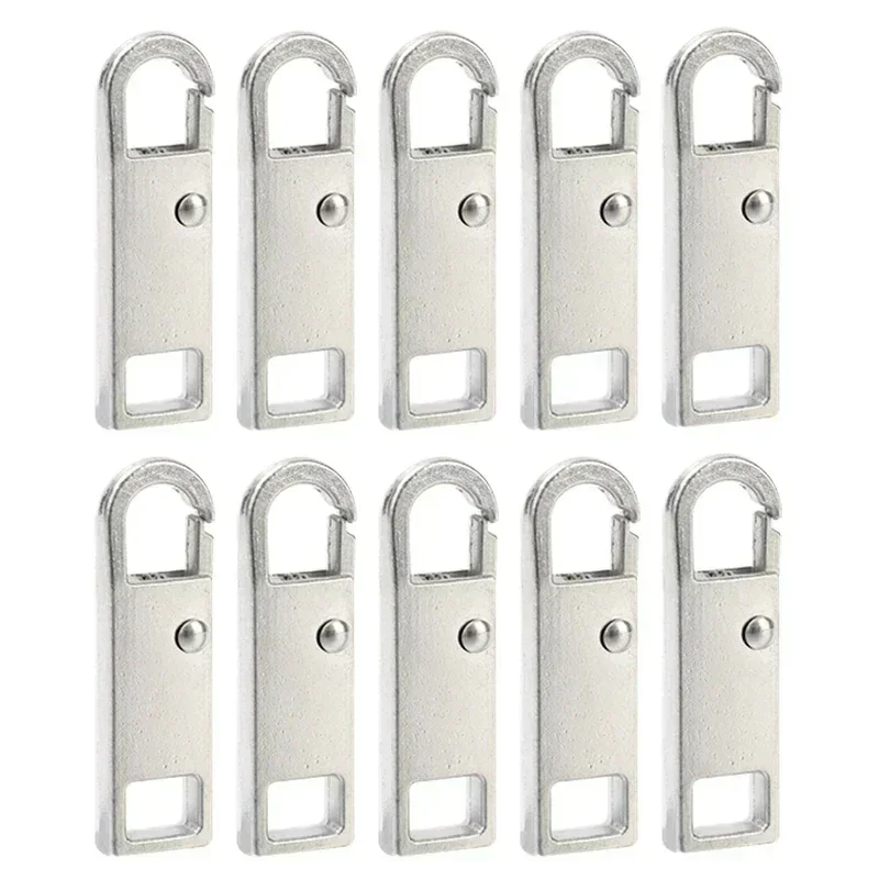 Metal Zipper Slider Puller - Detachable Instant Repair Kit for Clothing, Luggage, and Purses