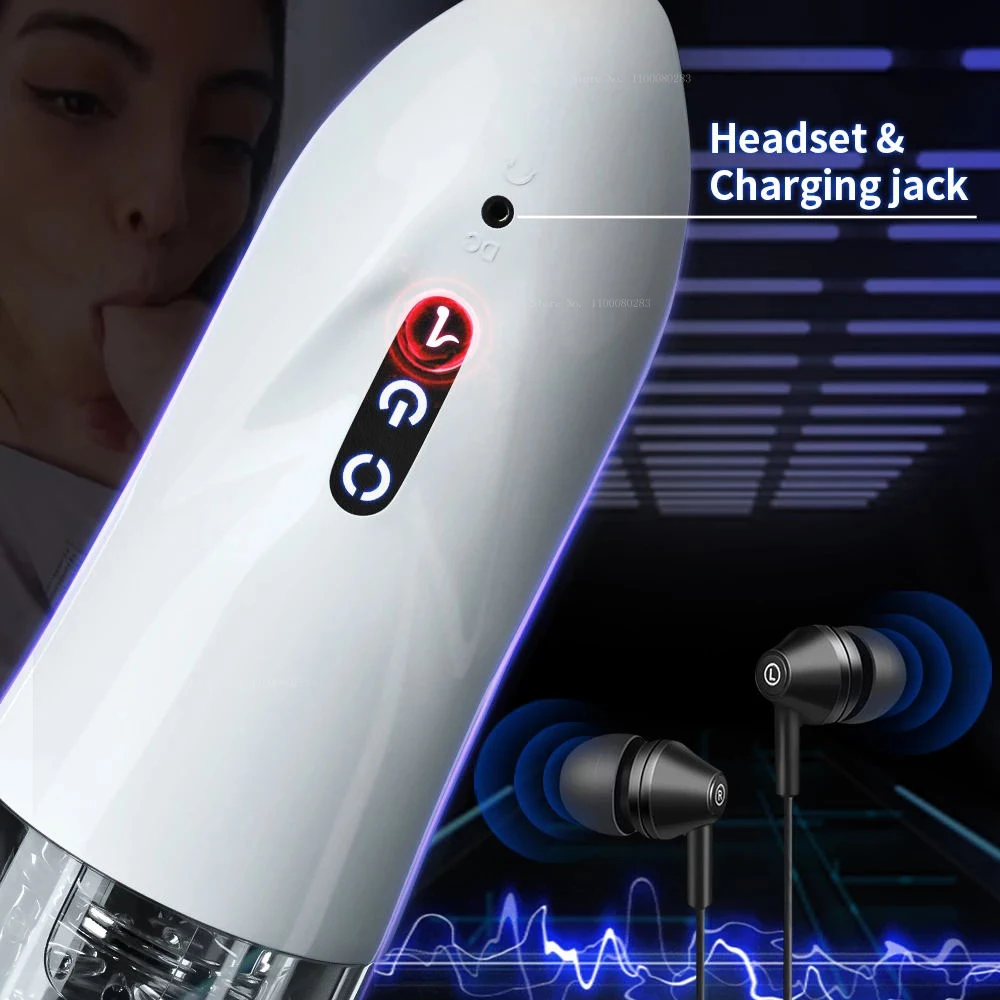 Male Masturbator Cup Automatic Rotation Masturbator Cup for Men Pocket Pusssy Silicone Vagina Male Masturbators Adult Sex Toy Blowjob Machine