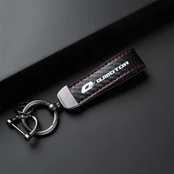 Premium Carbon Fiber Motorcycle Keychain Holder Keyring (Red)