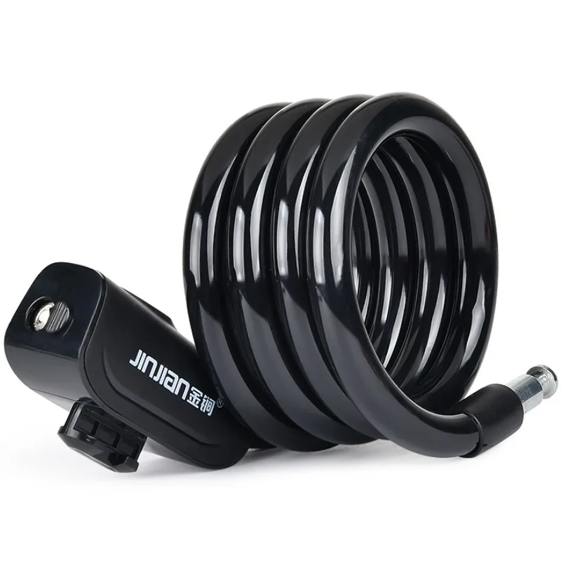 

Велосипедный замок-Антивор со стальной проволокой и цепью, фиксированный портативный замок с электрической батареей для горного велосипеда