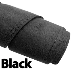 Luxury Leather Suede Dashboard Cover and Sunshade Mat - Black/Brown - Left Hand Drive (Black)