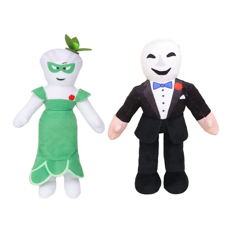 

Robot Escape 2 Figures Plush Toy Anime Villainous M onster Factory Boss Plush Doll Soft Stuffed Toy Throw Pillow Funny Kids Toys