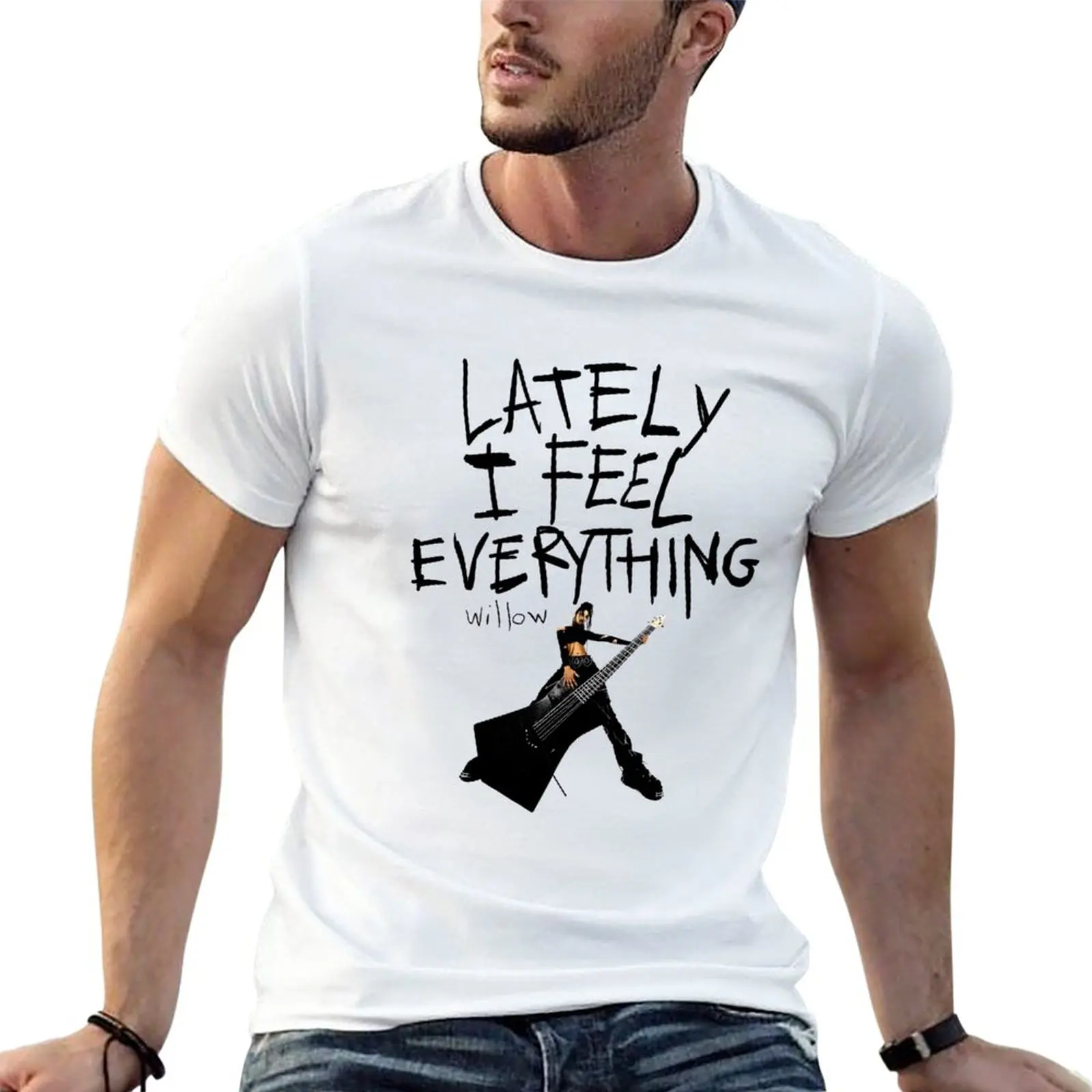 

Lately I feel Everything T-Shirt sports fan t-shirts summer top graphic t shirts plain black t shirts men
