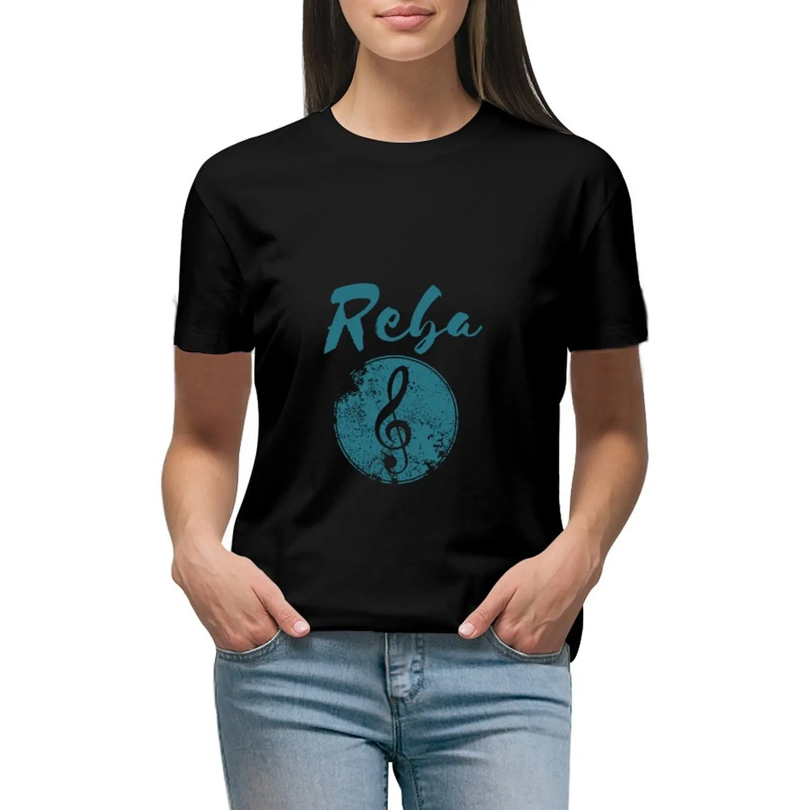 

Reba T-shirt Aesthetic clothing aesthetic clothes oversized workout shirts for Women