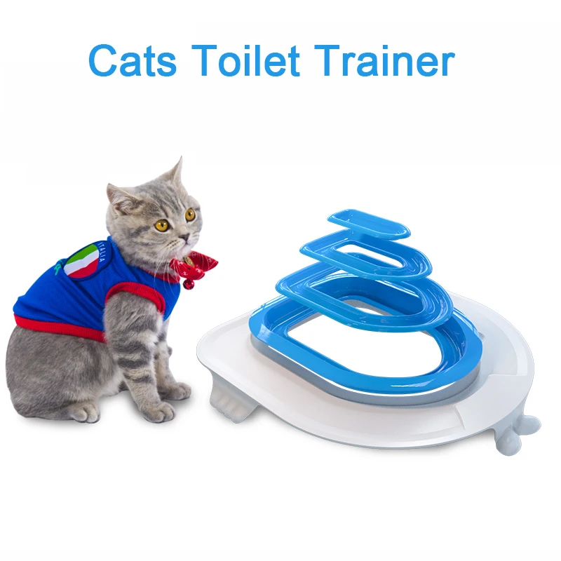 Cat Toilet Training Kit Litter Box Puppy Cat Litter Mat Cat Toilet