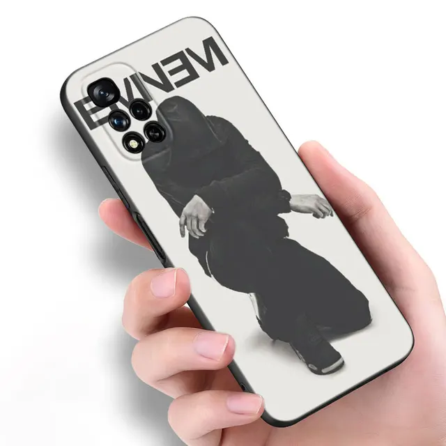 Rapper Eminem Black Silicone Phone Case For Xiaomi POCO X3