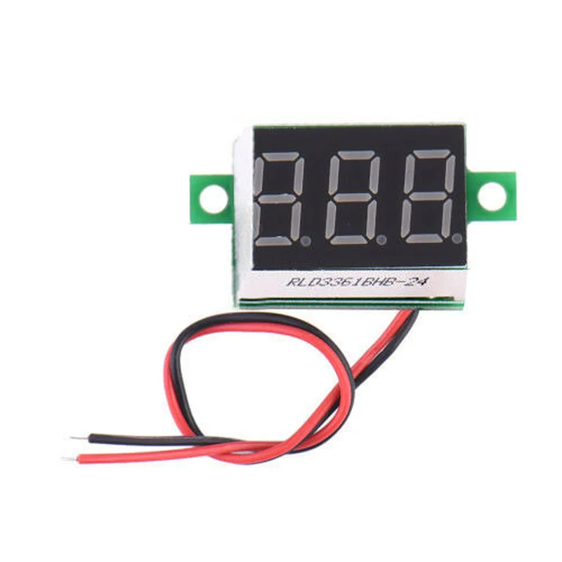 

1pcs Electric LCD Digital Panel Voltmeter Volt Meter DC 4.5-30V Panel Volt Tester Detector Monitor 2 Wire Car Monitor Panel