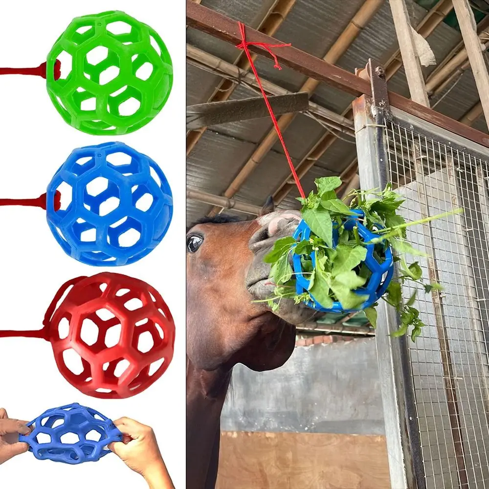 Horse Feeding Toy Equine Horse and Pony Treat Ball Goat Hay Hanging Feeding Toy Sheep Feeder Feeding Dispenser Multipurpose Horse Cattle