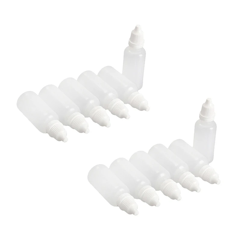 

100Pcs Empty Plastic Squeezable Dropper Bottles (20Ml)