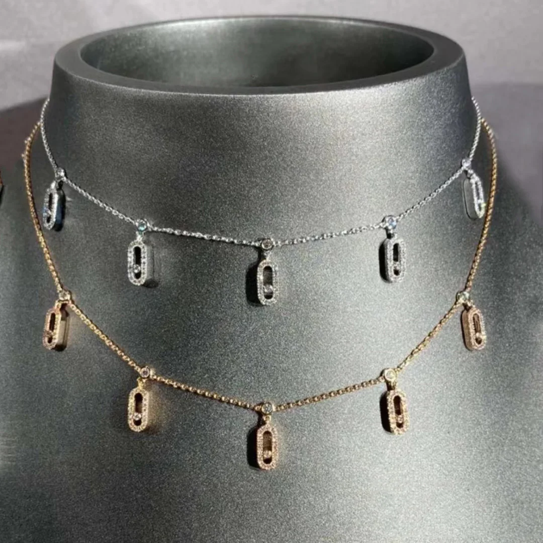 Pendant Necklace Gold Necklace 18K Gold Plated Stackable Women's Fashion Necklace