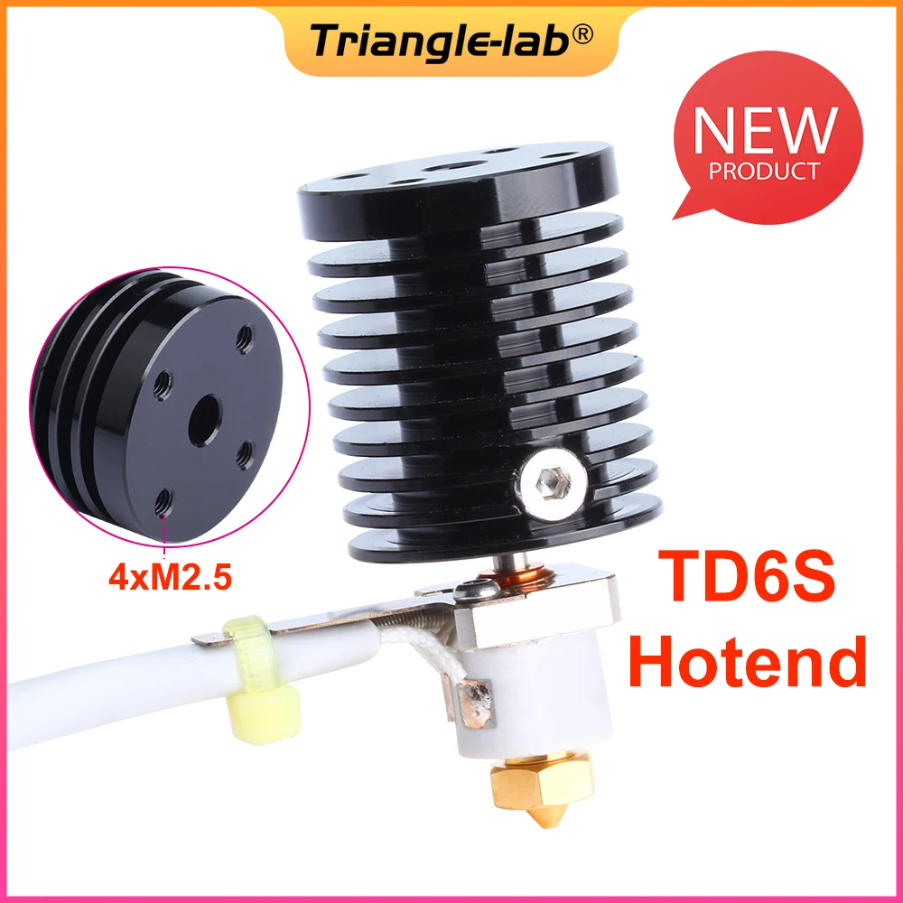 Trianglelab-tchc Td6s Hotend Núcleo de Aquecimento Cerâmico e Tun Bocal para Chc Td6 v6 Hotd Ddb Dde Direct Drive Extrusora Voron Dde - Imagem 4