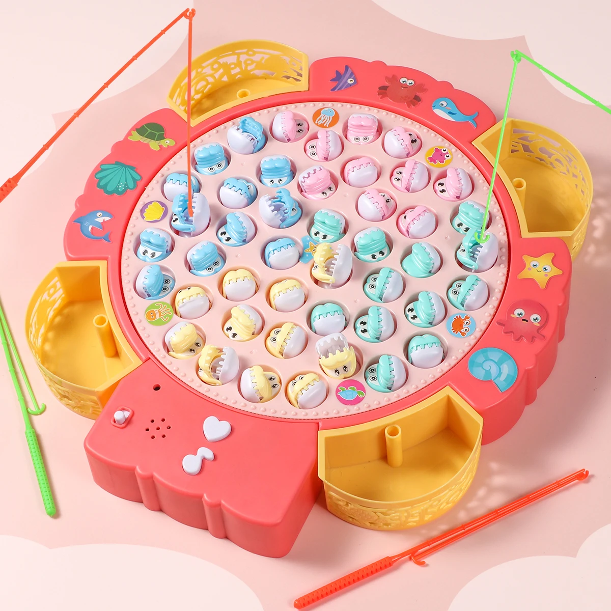 Fishing Plate-Electric Gift Box with Music-Cultivate Concentration-Educational Early Education Electric Music Toy-Christmas, 4