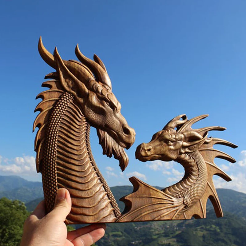 Resin Dragon Statues Dragon Figures Art Garden Decoration Fantasy Animal Sculptures Ornaments For Patio Front Lawn Garden Decor 2