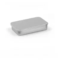 1PC Mini Black Matte Sliding Cover Push-Pull Tin Box Portable U Disk Chewing Gum Metal Box Small Home Ointment Storage Box 3