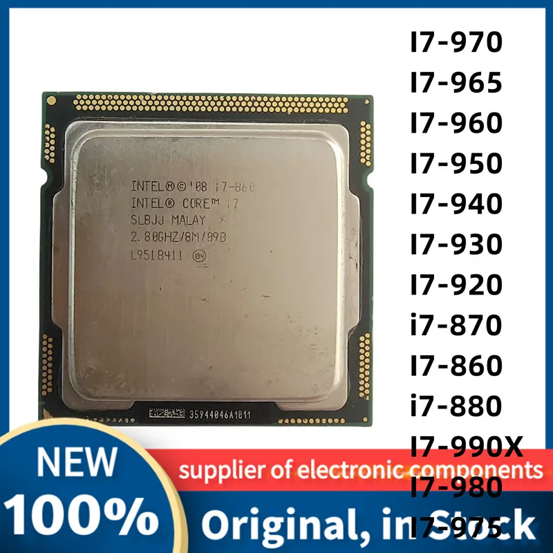 I7-860 I7-870 I7-880 I7-920 I7-930 I7-940 I7-950 I7-960 I7-965 I7-970 I7-975 I7-980X I7-990X W5580 W5590 W3670 W3680 W3690 Cpu