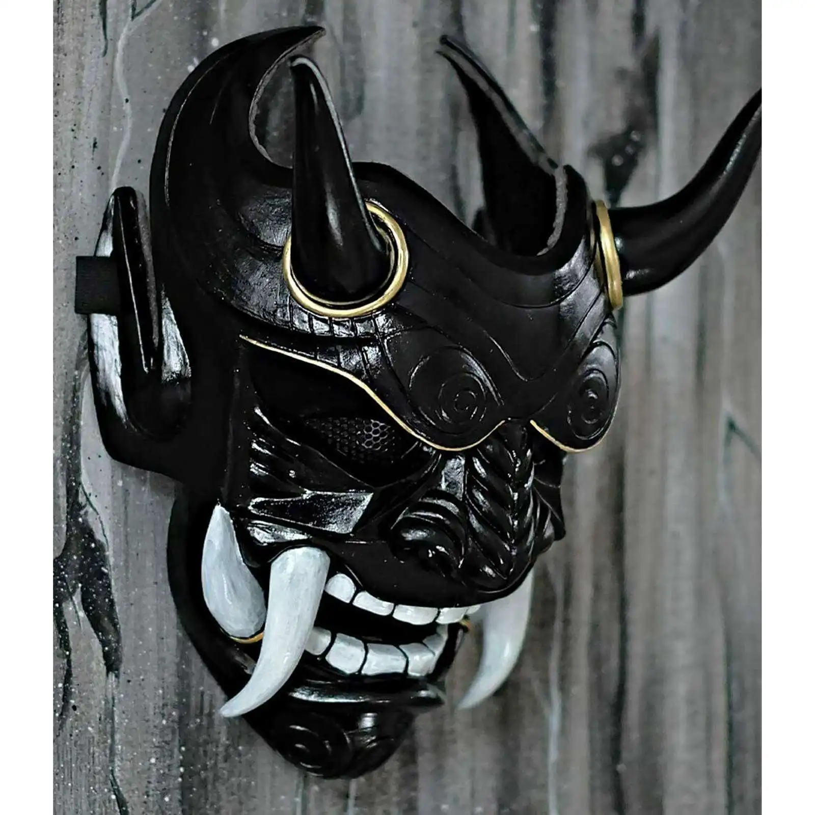 Masque Hannya Japonais , Masque Fantôme D'horreur D'horreur En Résine Masque Hannya Japonais Résine
