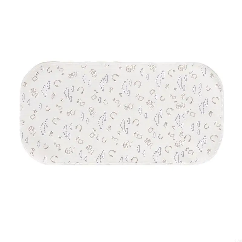 Soft & Breathable Baby Changing Mat Infant Nappy Mat Reusable & Washable Pad G2TD