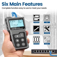 NOYAFA NF-488 NEW LCD Network PoE Checker Over The Ethernet cat5 cat6 Lan Cable Tester Loop Test Tool 2
