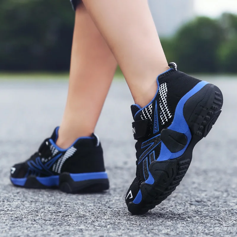 Children Boys Shoes School Sports Summer Single Net Kids Tennis Casual Sneakers Non-slip Children's Boy Running Shoes 7-12 Years