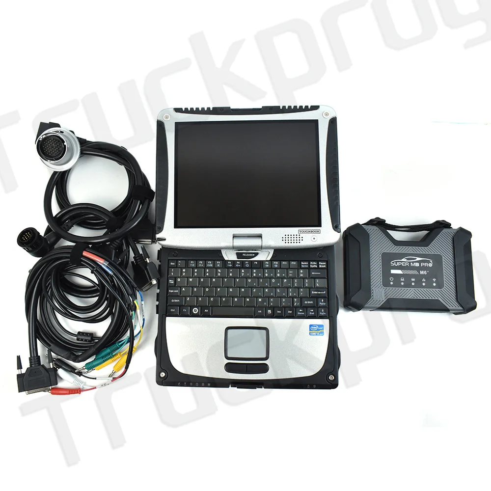Super Mb Pro M6 Xentry Per Mb Car Truck Diagnosi Scanner Tool Mb Sd C6 Pk Sd C4 C5 Star Scanner Tool + Thoughbook Cf 19 Laptop