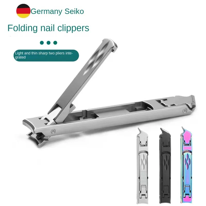 Nail Cutter Double Head Folding Nail Clippers Stainless Steel Cutter Clippers Manicure Pedicure Finger Toe Scissors Manicur nail clipper nail clippers