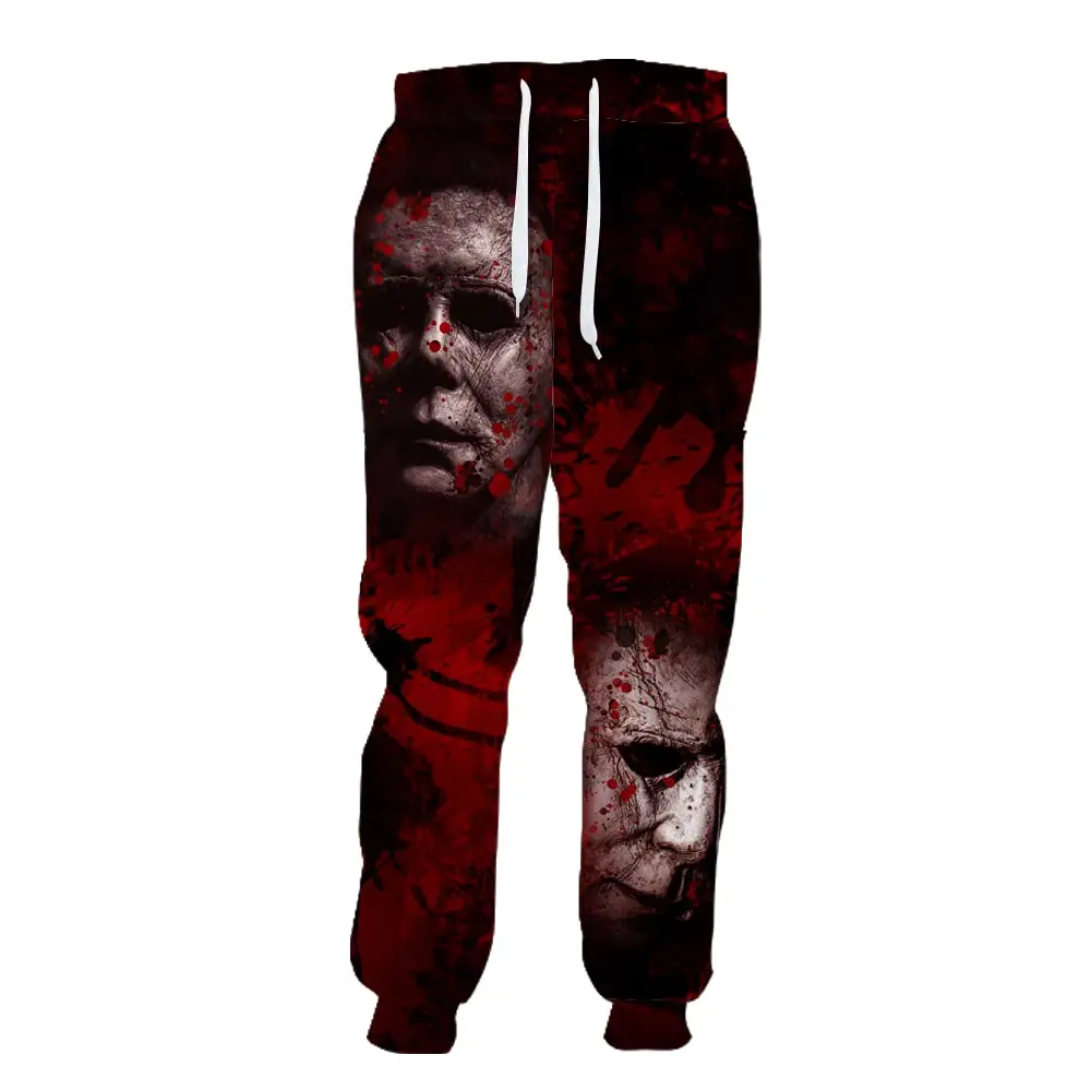Halloween Horror Terror Movie Cosplay Michael Myers Jason 3DPrint Men/Women Streetwear Joggers Pants Funny Casual Trousers X1 5