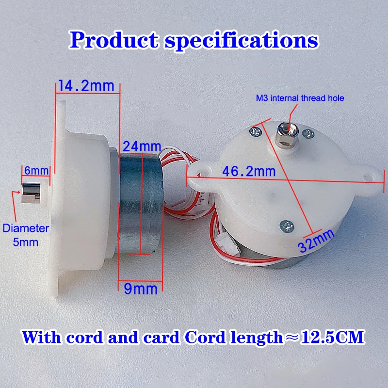 ? ? DC 3V-7.4V 5V 12RPM 저속 미니 300 기어 모터 마이크로 32mm 플라스틱 기어박스 기어 감속 모터 DIY 무대 조명 장난감 모델