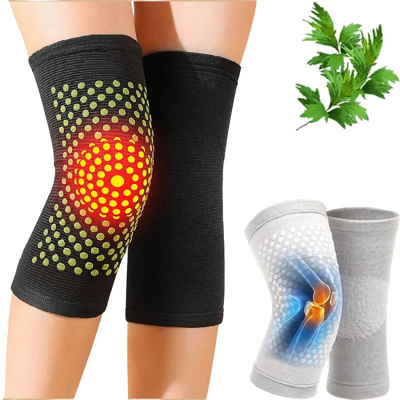 1 Pair Dot Matrix Self Heating Knee Pads Warm Arthritis Joint Pain