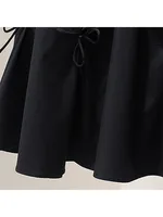 Harajuku Pleated Skirts High Waistfor Women High Waisted Skirt Lace Up Bow 2022 Elegant Fashion Skirts Midi Skirt Korean Style - Image 4