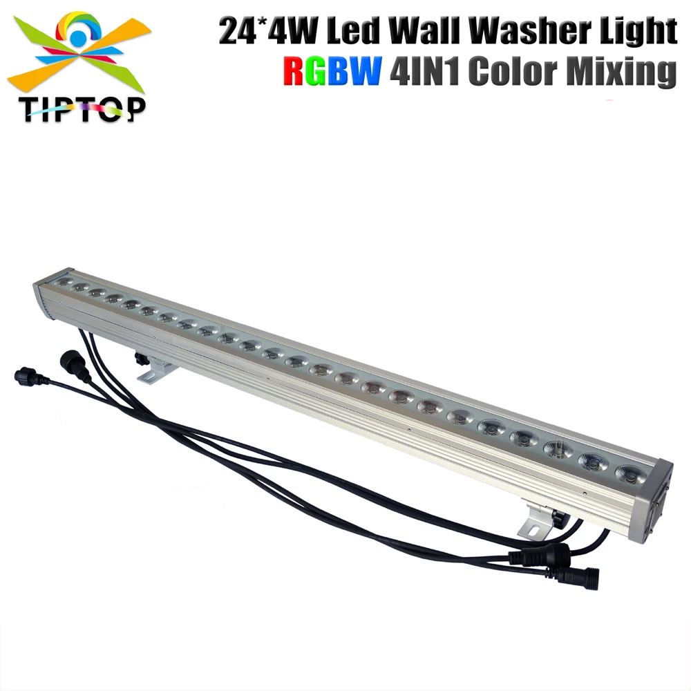 

High Quality TIPTOP 24x4W Outdoor Led Wall Washer Light RGBW Led Bar Light DMX Mode,Led Stage Light Waterproof IP65 90V-240V