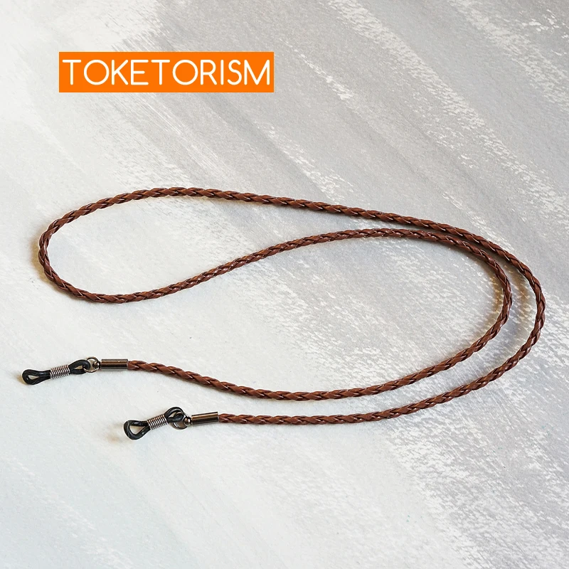 

Toketorism Artificial Leather Woven Rope Eyeglasses Lanyard Glasses Chains For Women Men Sunglasses Strap