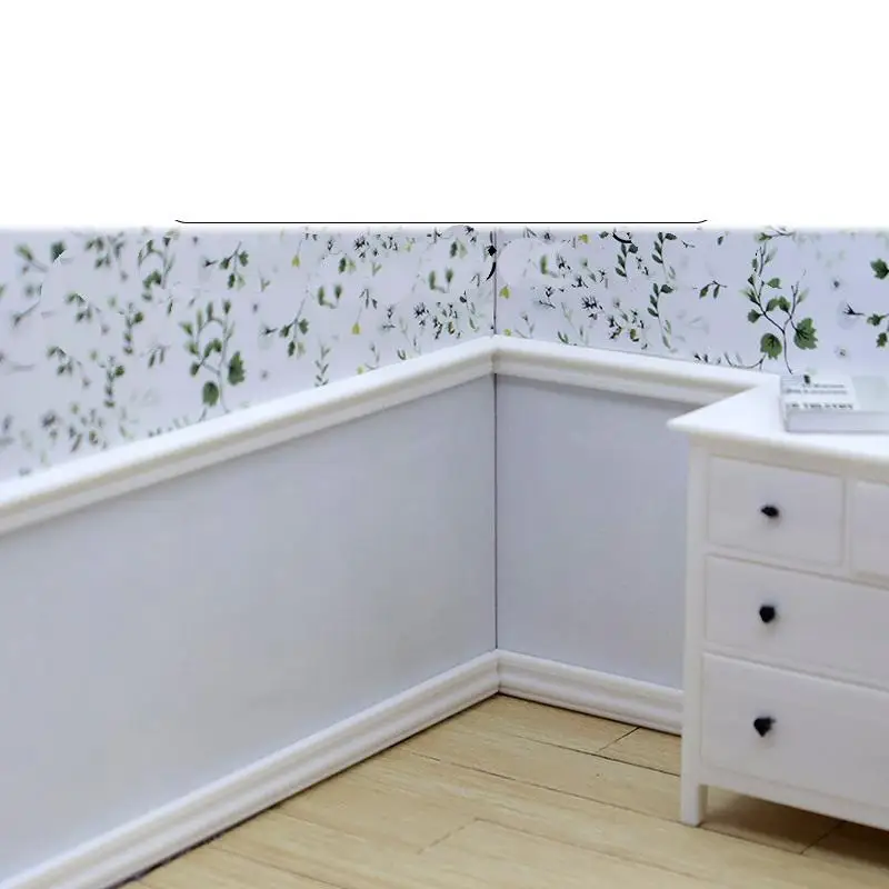 2PCS 스커트 라인 미니 허리 라인 욕실 거실 장식 장난감 1:12 인형 집 미니어처