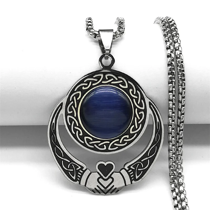 GlamRays Gotische Halskette - Sonne & Mond Mit Kristall