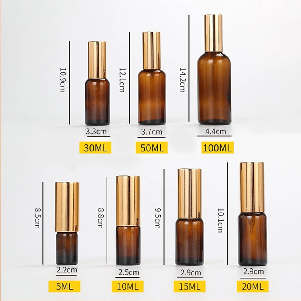 Mini flaconi spray, 15 nebulizzatori per profumo in vetro da 10 ml con