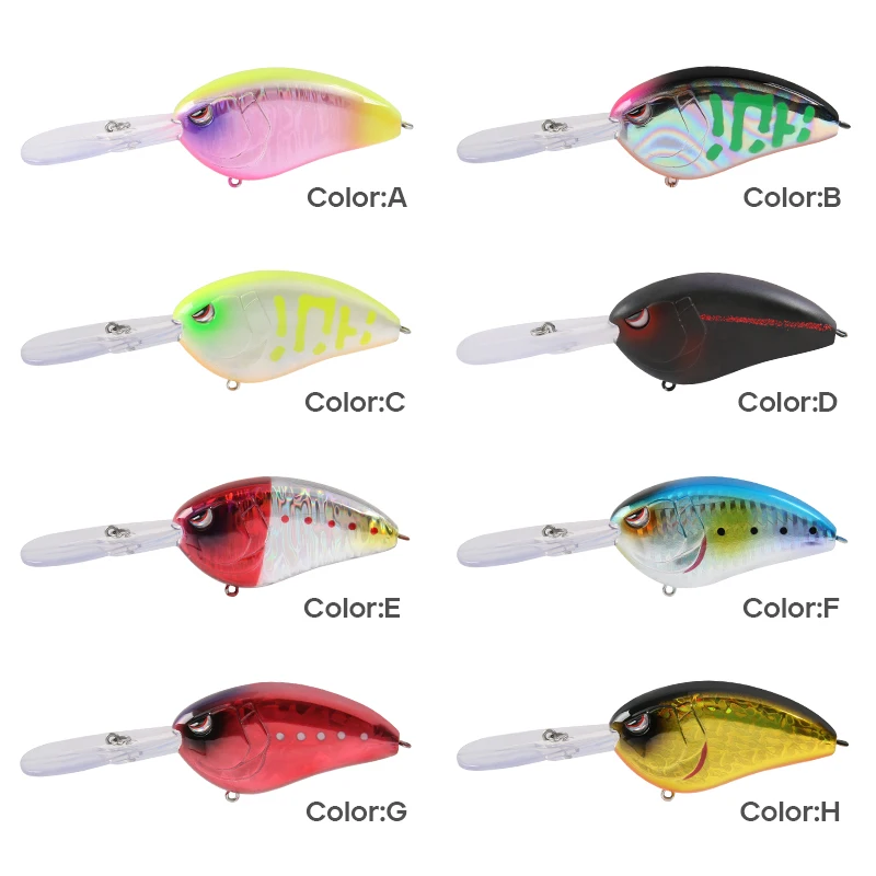 Deep Diver Crankbait Floating Wobbler Fishing Lure Topwater Big Bait Diving Trolling Wobbler Megabass Swimbait for Pike Bass - 3