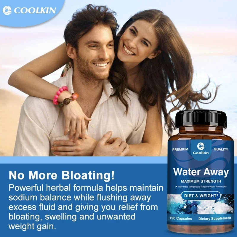 Diuretic Capsules Natural for Water Retention with Vitamin B6 Potassium Dandelion