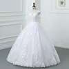 Maria Novia Customized Vestido De Noiva 2024 New Wedding Dress V-neck Luxury Lace Wedding Gown With Train Ball Gown Plus Size 4