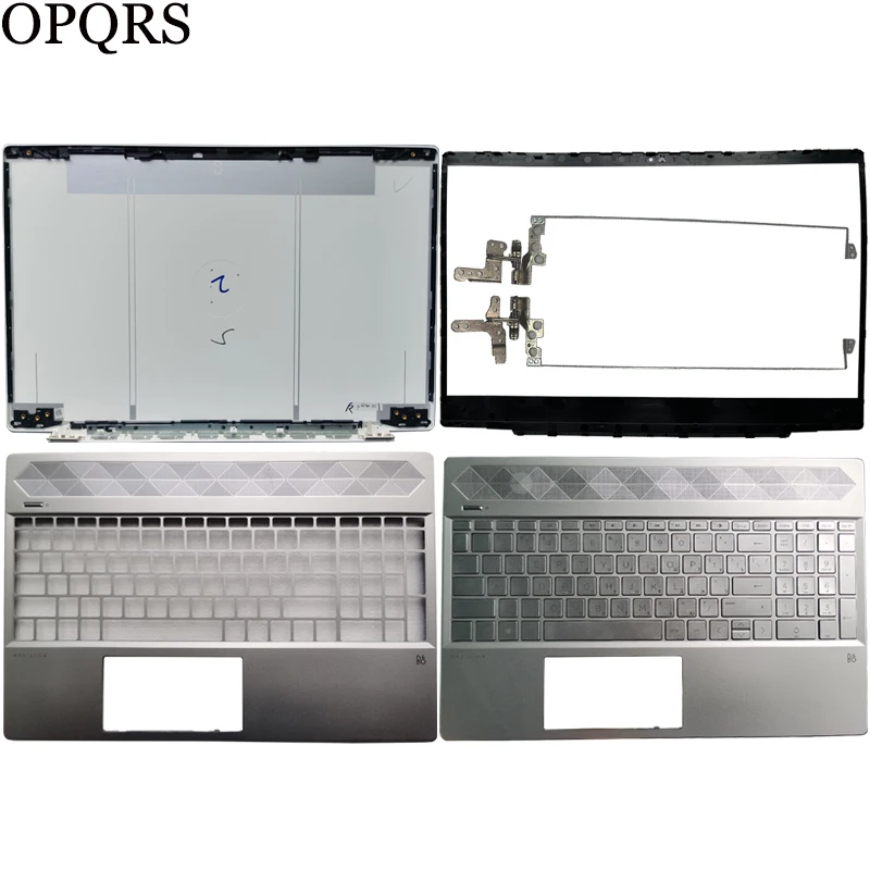 Laptop Lcd Tampa Traseira para hp Pavilion Tampa Superior Moldura Frontal Palmrest Novo 15-cw 15-cs Tpn-q208 Tpn-q210