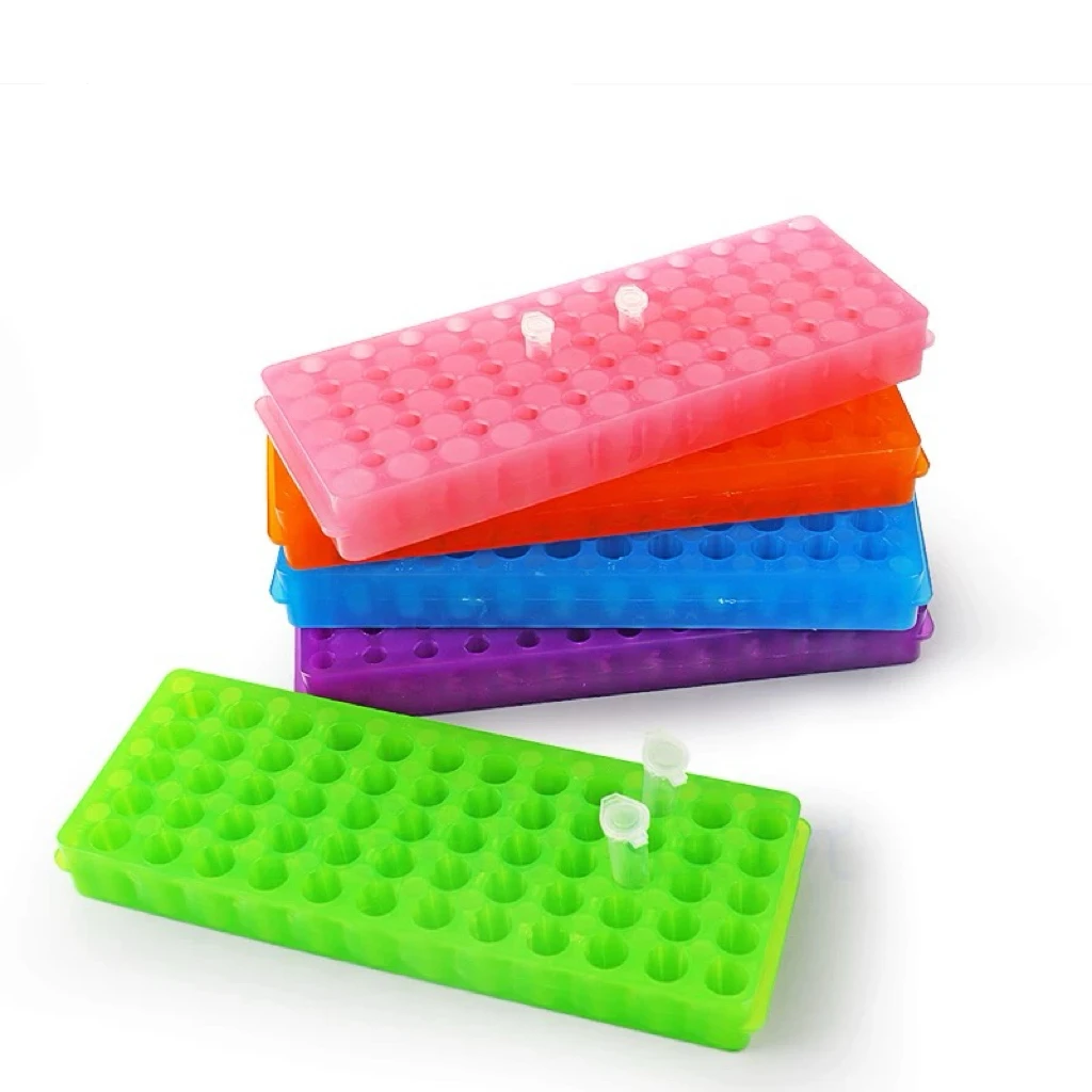 1Pcs 24/32/60/80/96 Holes Double-sided Plastic Centrifugal Pipe Rack Lab PCR /EP Tube Holder 0.5/1.5/2ml Centrifuge Tube Shelf