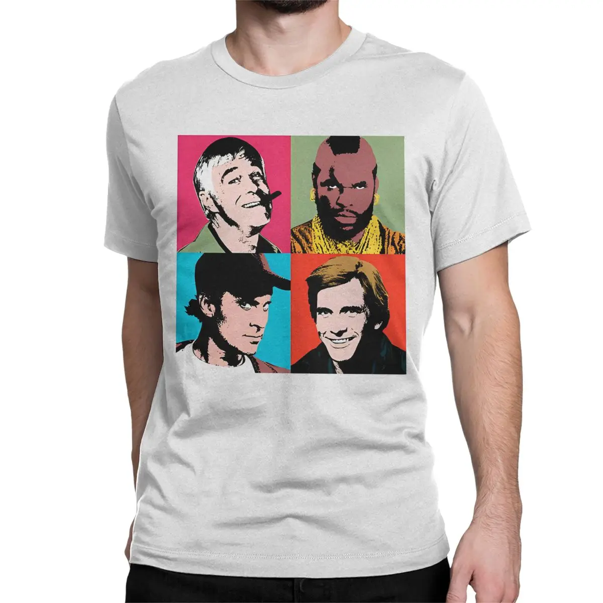 thumbnail image 1 of Camiseta del equipo A-Warhol, divertida camiseta de algodón puro para hombre y mujer, cuello redondo, manga corta, ideal como regalo., 1 of 7
