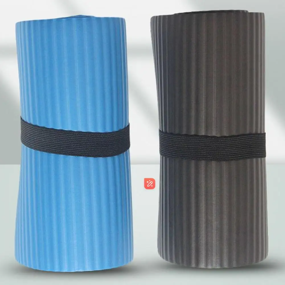 High Elasticity Yoga Mat Extra Thick Yoga Mat for Men Women Anti-slip Exercise Cushion for Home Gym Workouts Pilates Elbows