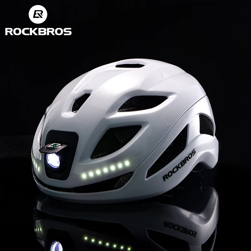 ROCKBROS Fahrradhelm Mit Scheinwerfer Und Sicherheitswarnleuchte - ROCKBROS-EU