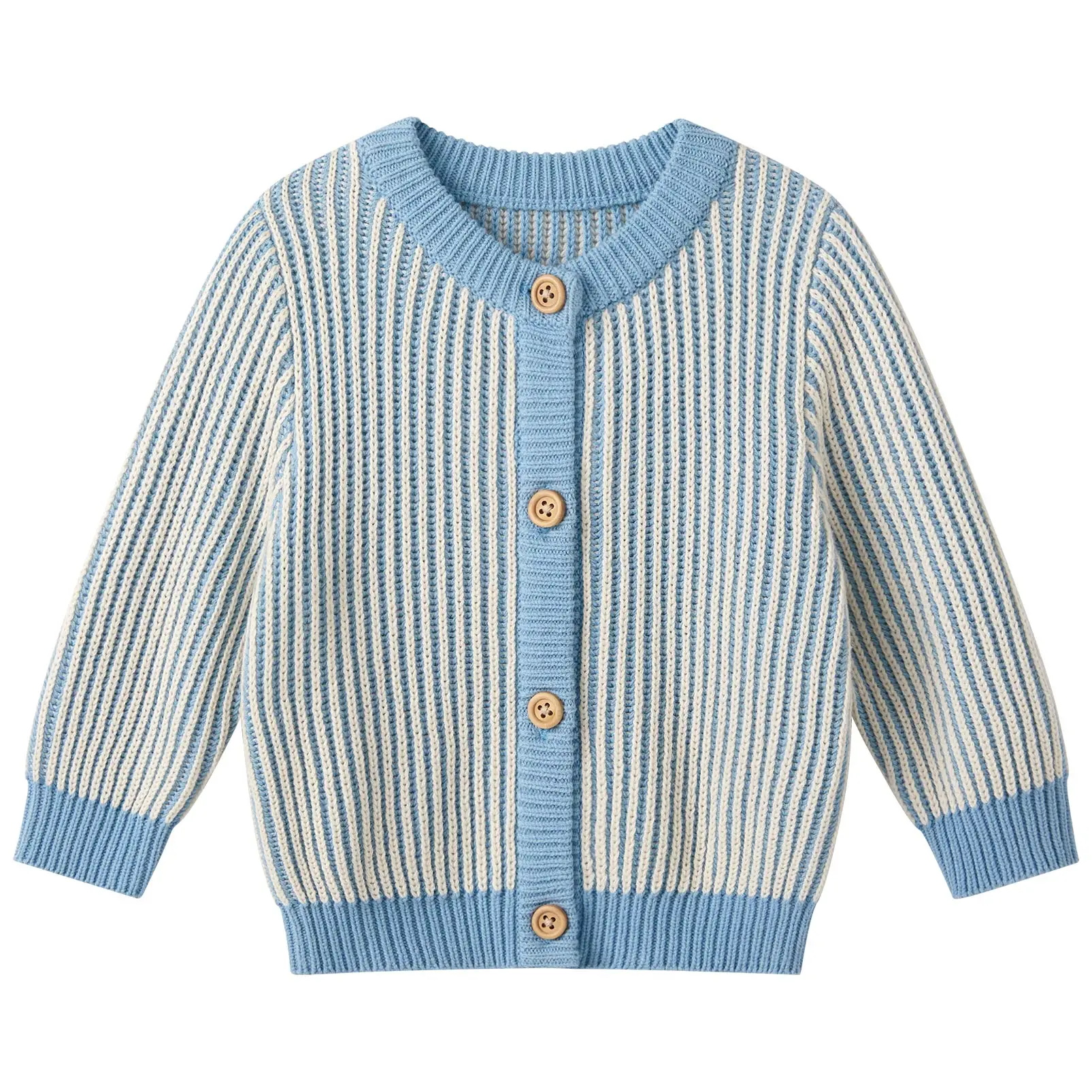 

pureborn Toddler Boys Cardigan Button Closure Sweater Cotton Long Sleeve Jacket Spring Fall Outwear