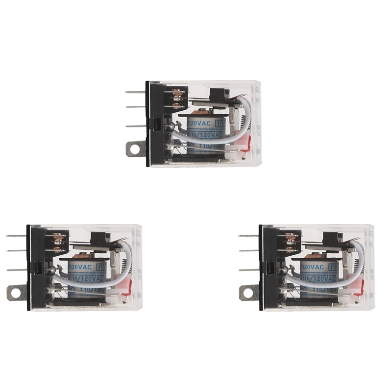 

3X JQX-13FL AC 110V Coil DPDT 8-Pin 8P Electromagnetic Power Relay